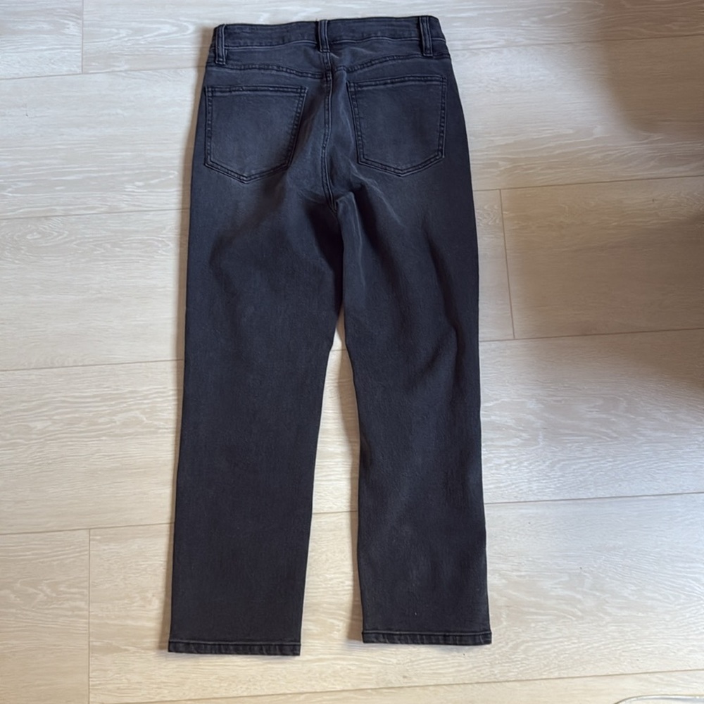 3/$10 Indigo Rising Distressed Washed Black High-Rise Jeans - Picture 6 of 6